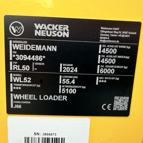 Wacker Neuson WL52 – 2024